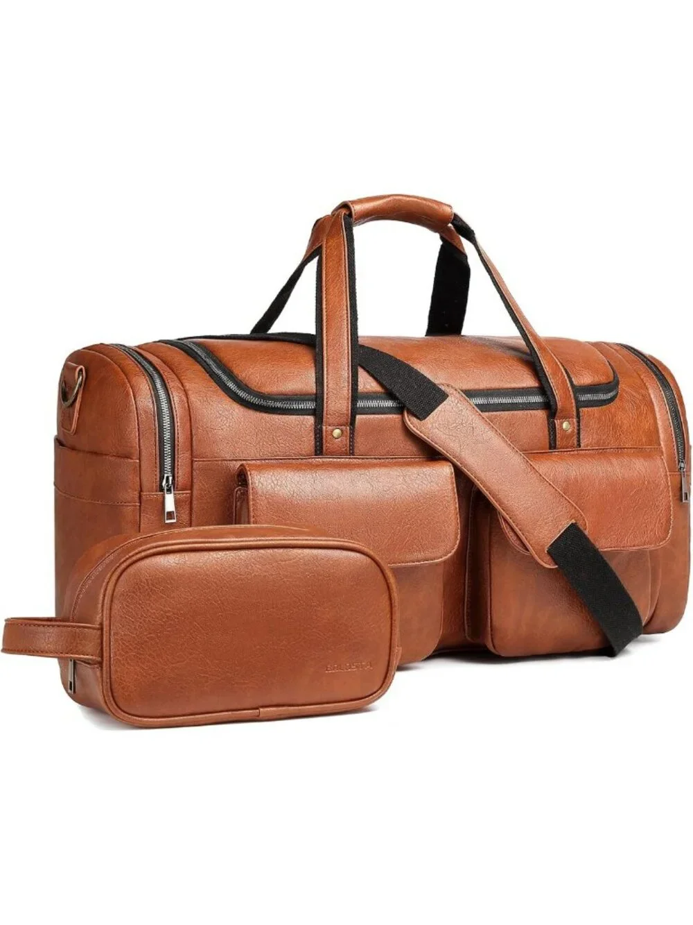 Large Waterproof Travel Duffel Bag with Shoe Compartment - Perfect for Gym